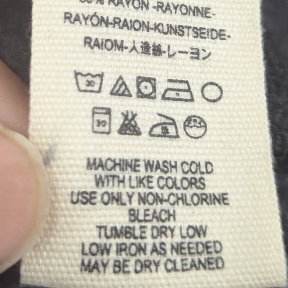 We The Free Long Sleeve Sweater in Soft and Shimmery Black Velour Medium - Picture 7 of 8